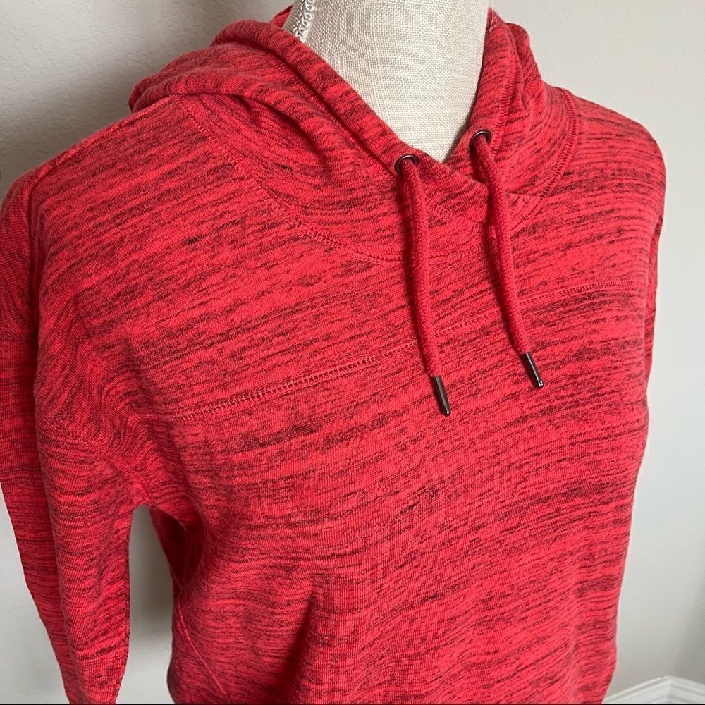 Heathered Red Reebok Lightweight Hoodie Size Small - Picture 2 of 7